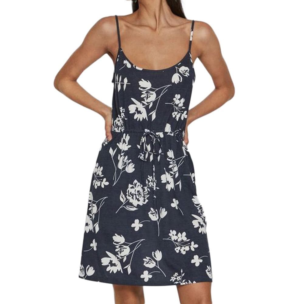 Robe Marine à fleurs Femme Vila Mooney 1
