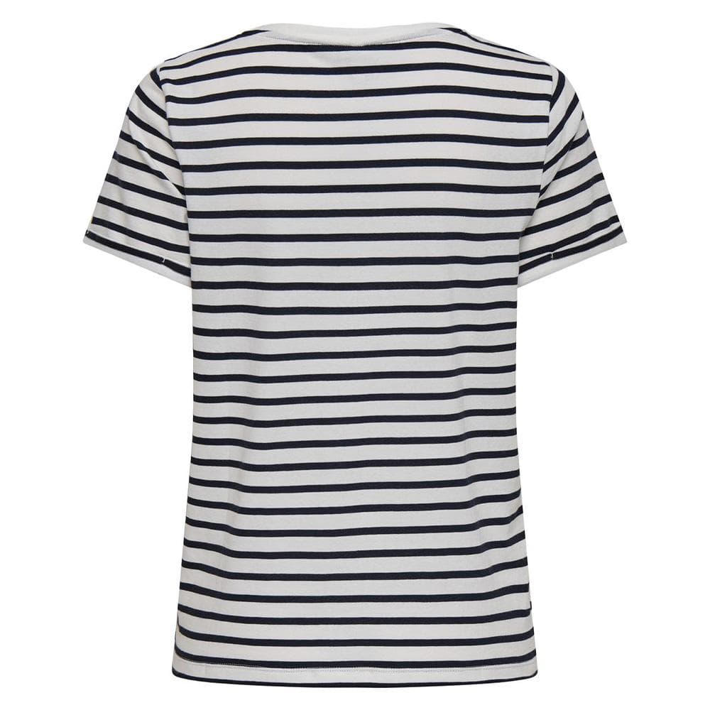 T-Shirt Blanc/Marine Femme Only Ivy 2