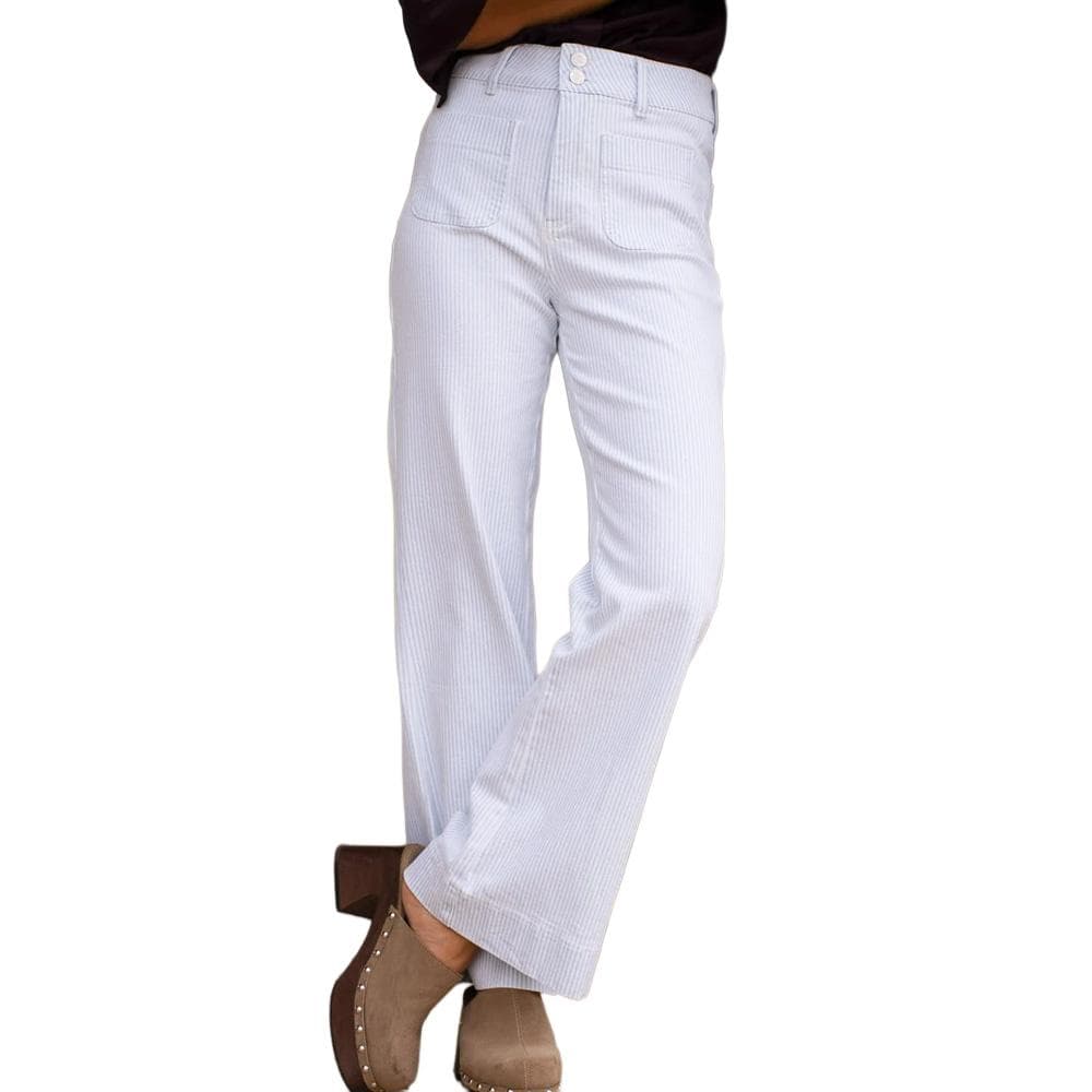 Jean Flare Rayure Femme Oraije Elenette 1 1
