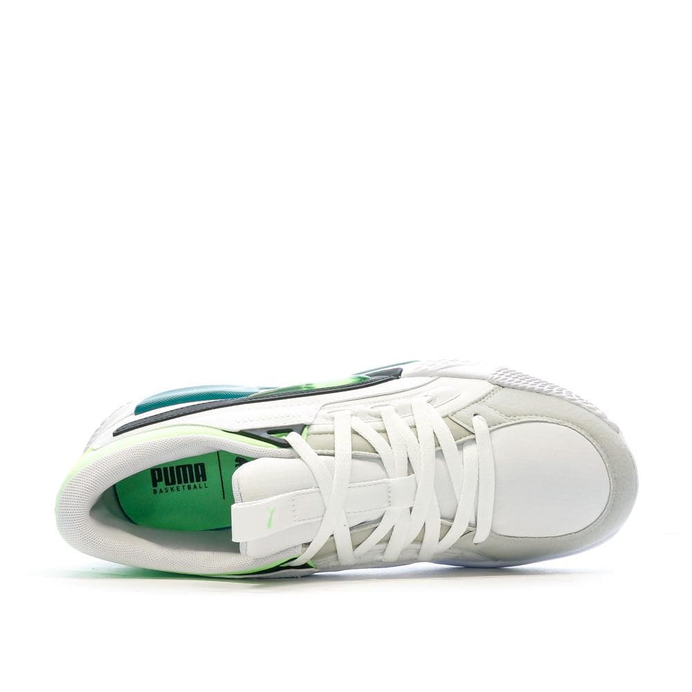 Chaussures de Basket Blanche/Bleu Homme Puma 378051-01 4