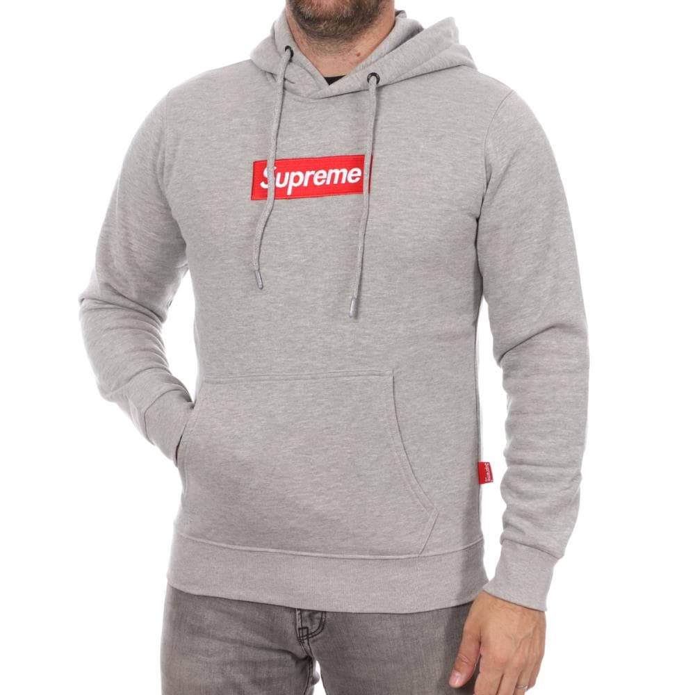 Sweat à capuche Gris Homme Supreme Grip Diego G°W 1