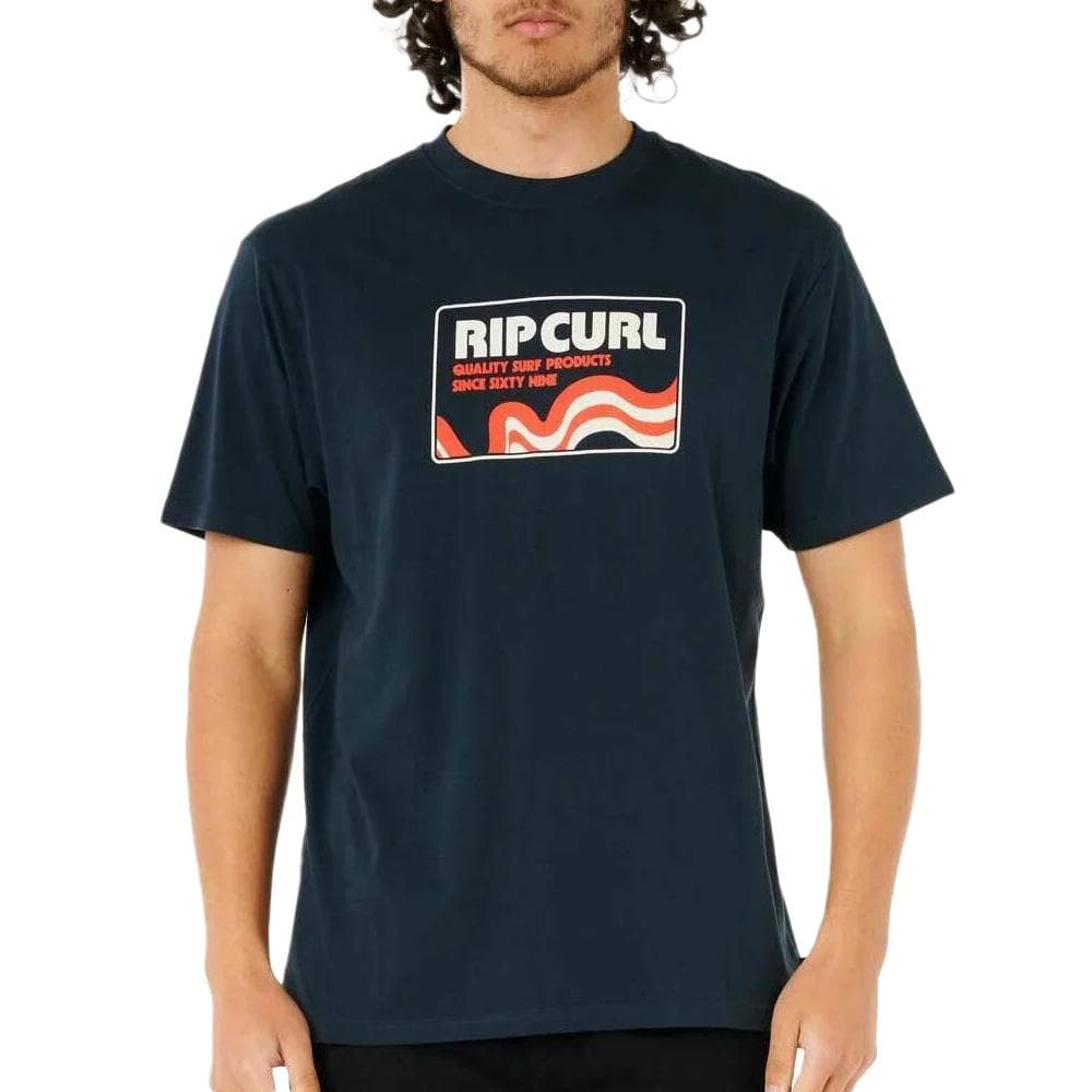 T-Shirt Marine Homme Rip Curl Surf Revival 1