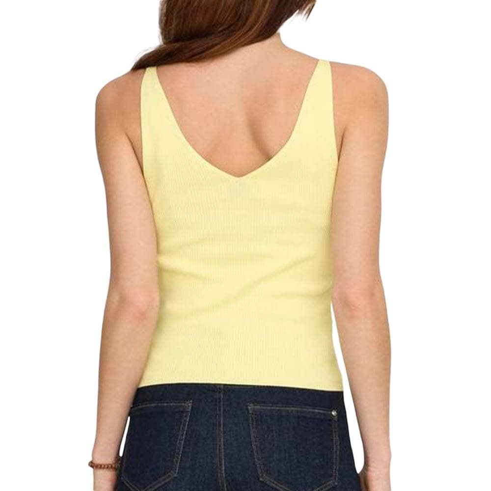 Débardeur en Maille Jaune Femme JDY Nanna 15180497 2