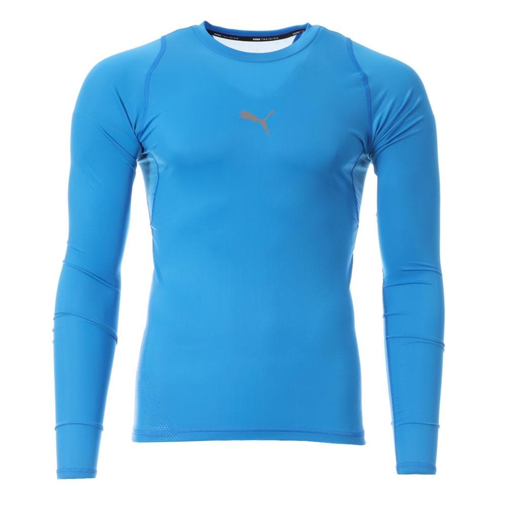 T-shirt Manches Longues Bleu Homme Puma Exo 1