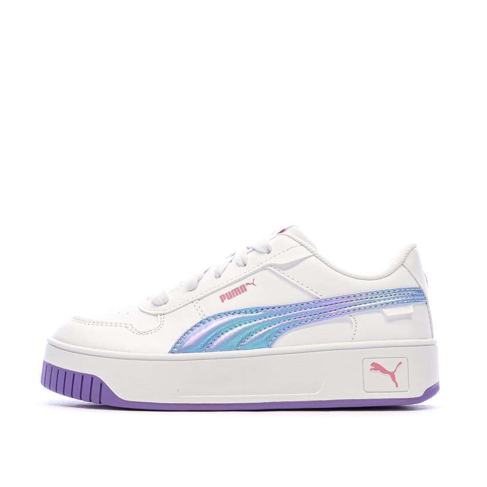Baskets Blanc/Violet Fille Puma Carina Street Bouncy 1