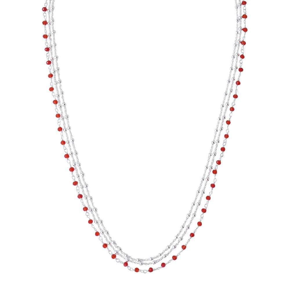 Collier Multi Chaînes Rouge Clio Blue Noemie 2