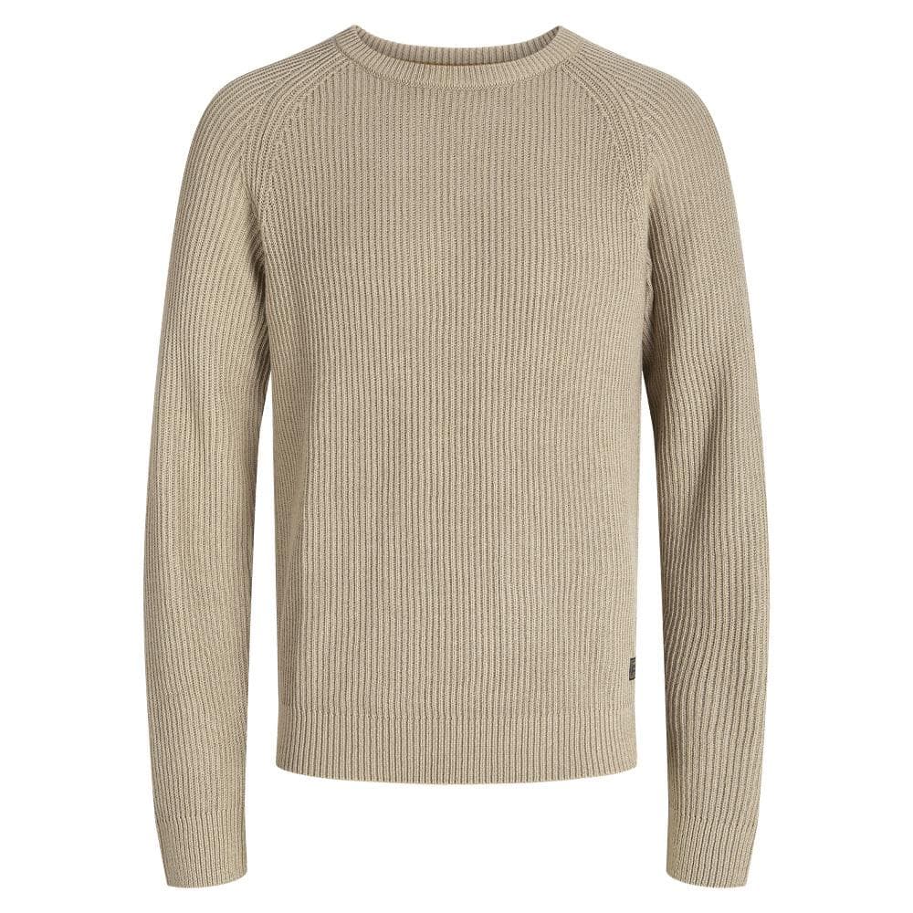 Pull en Maille Beige Homme Jack & Jones Pannel 1
