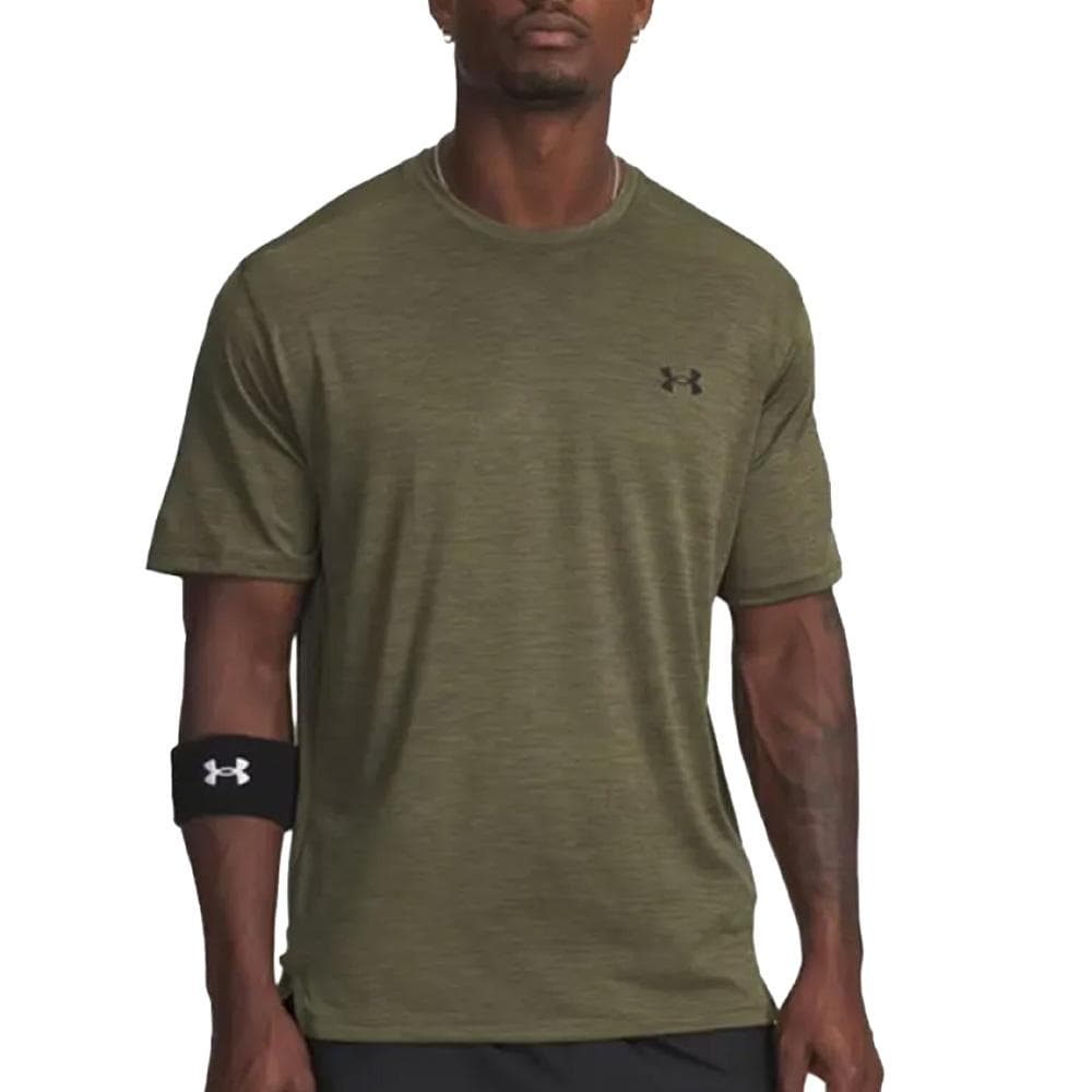 Maillot de Sport Kaki Homme Under Armour Ua Tech Vent 1