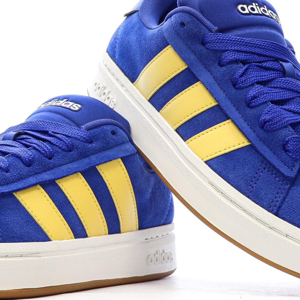 Baskets Bleu/Jaune Mixte Adidas Grand Court 7