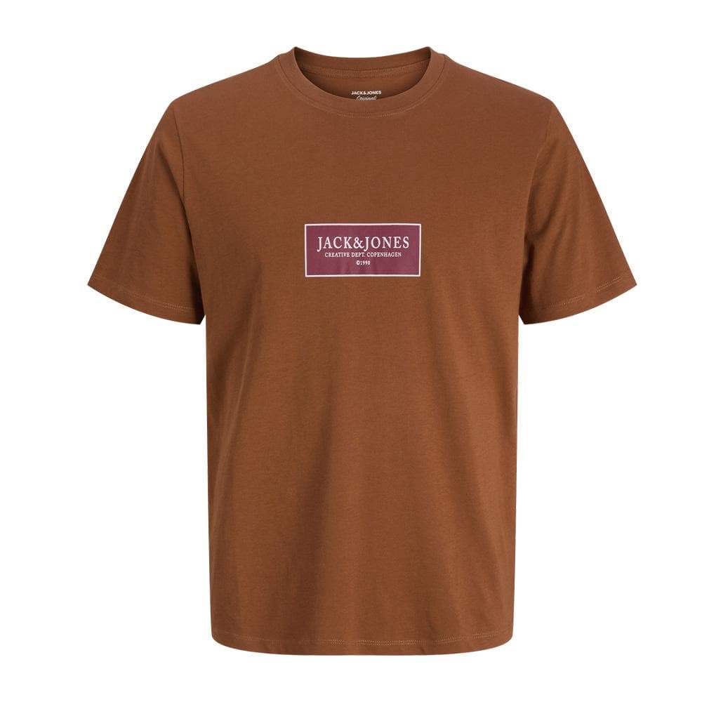 T-Shirt Camel Homme Jack & Jones Greene 1