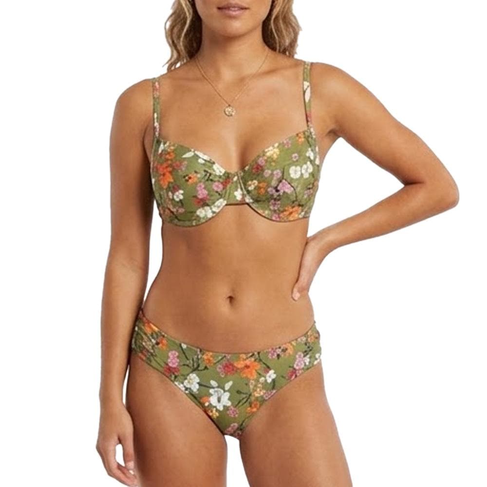 Maillot de bain Deux Pièces Vert Femme Haute Pression V282 1