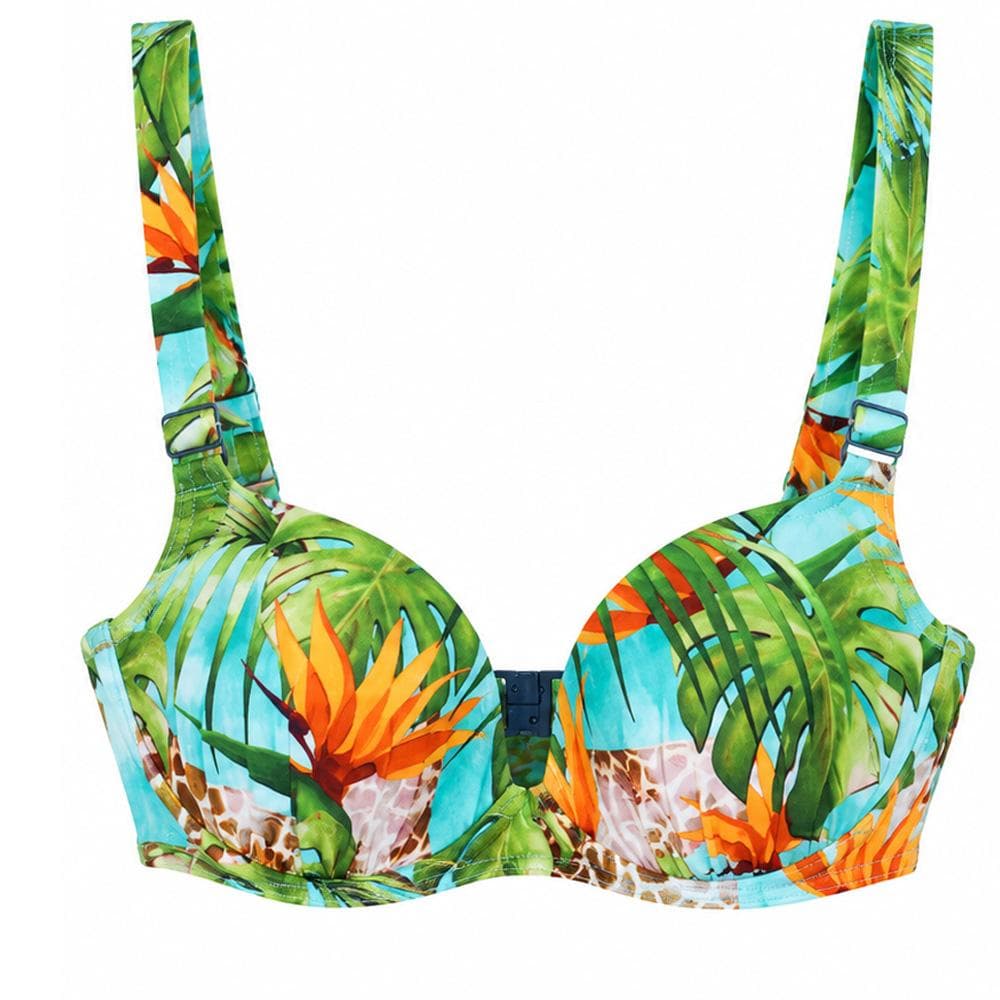 Haut de Maillot de bain Turquoise/Vert Femme Grain de Sable Naia 1
