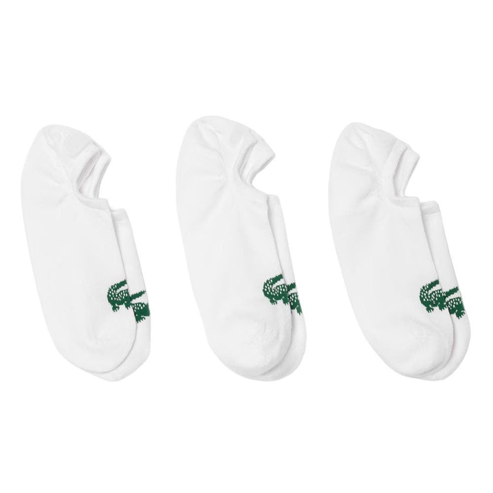 X3 Paires De Chaussettes Invisible Blanc Lacoste RA7872 1