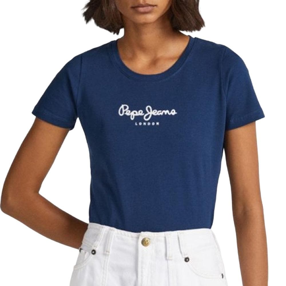 T-Shirt Marine Femme Pepe jeans New Virginia 1 1