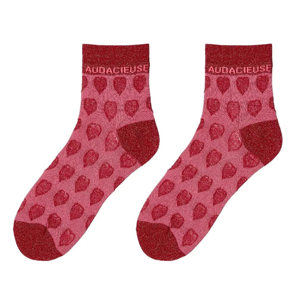 Chaussettes Rouge Femme Stella Green Audacieuse 1