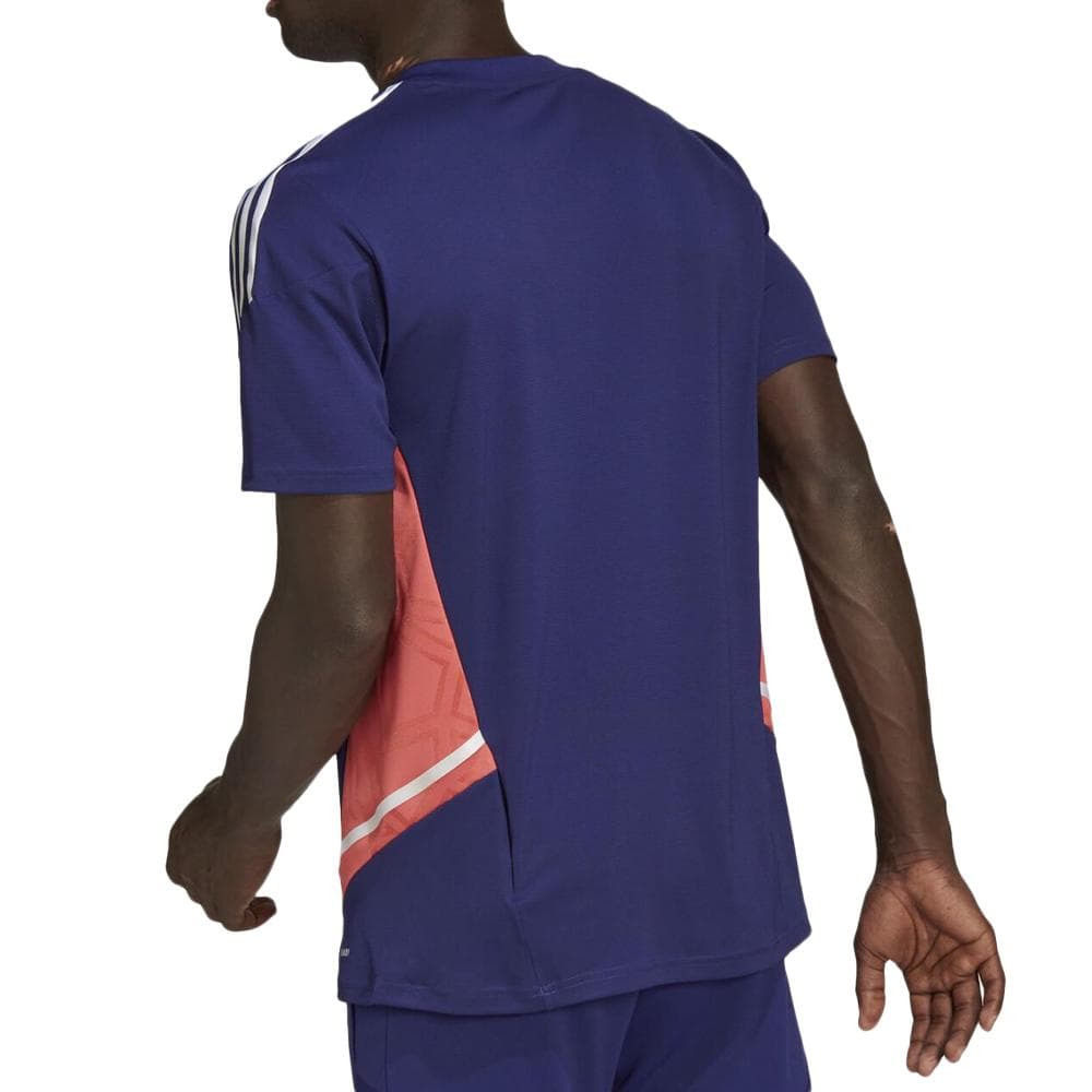 T-Shirt Violet Homme Adidas Con 2