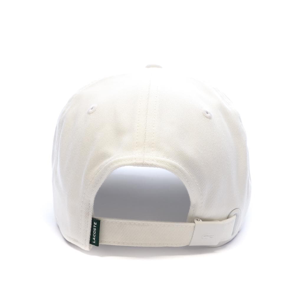 Casquette Blanche Mixte Lacoste Twill Big Croch 3