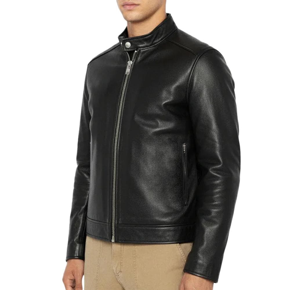 Blouson en Cuir Noir Homme Schott Memphis 1