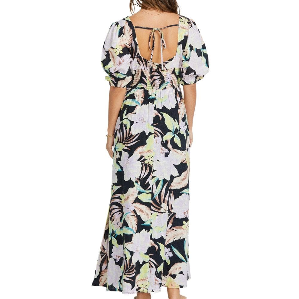 Robe Noir à Fleurs Femme Billabong Tropical Escape 2