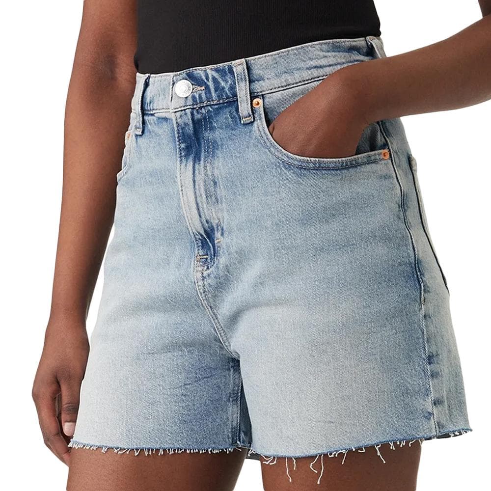 Short Bleu Femme Tommy Hilfiger Mom 1
