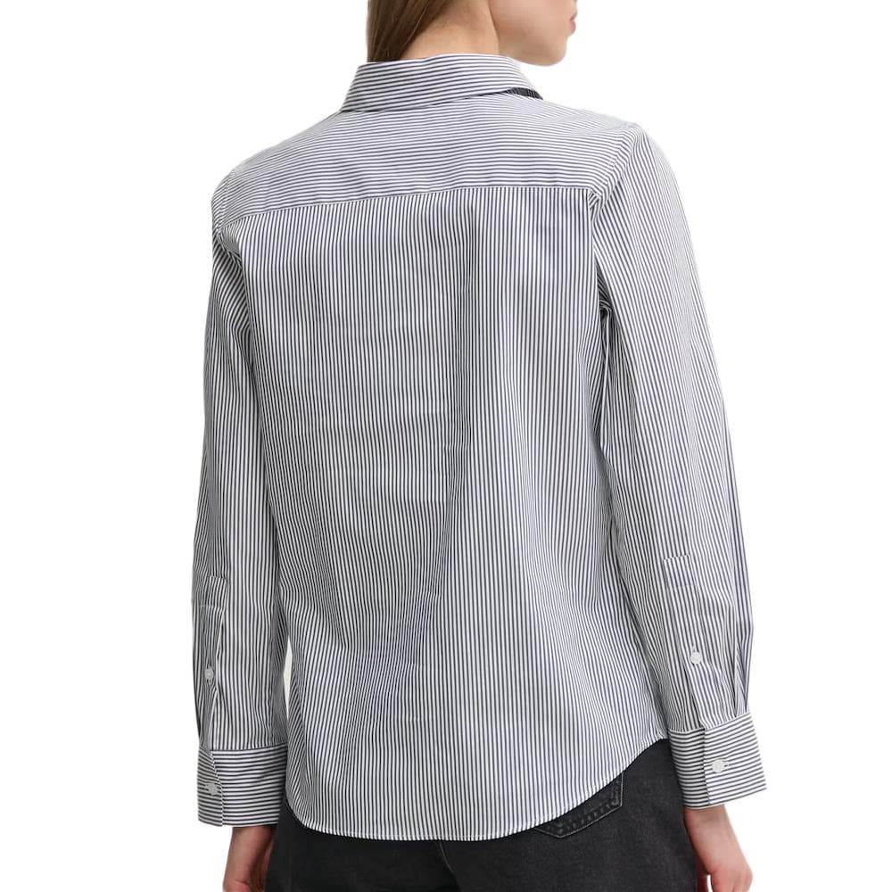 Chemise à Rayures Femme Tommy Hilfiger Ess Poplin Regular S 2