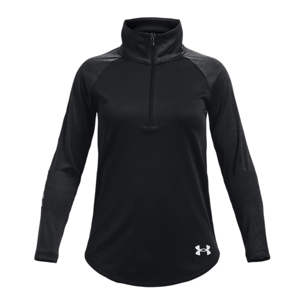T-shirt à manches longues demi-zip Noir Fille Under Armour Tech Graphic Half 1