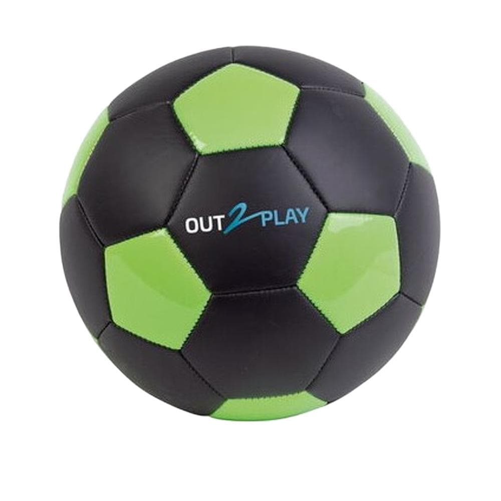 Ballon de Foot Noir/Vert Neon T5 1