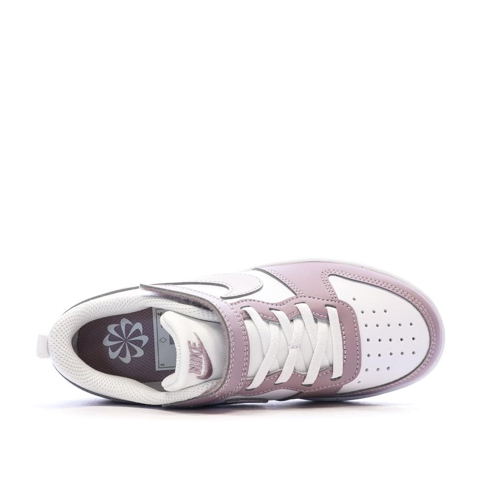 Baskets Gris/Blanc Fille Nike Court Borough Low 4