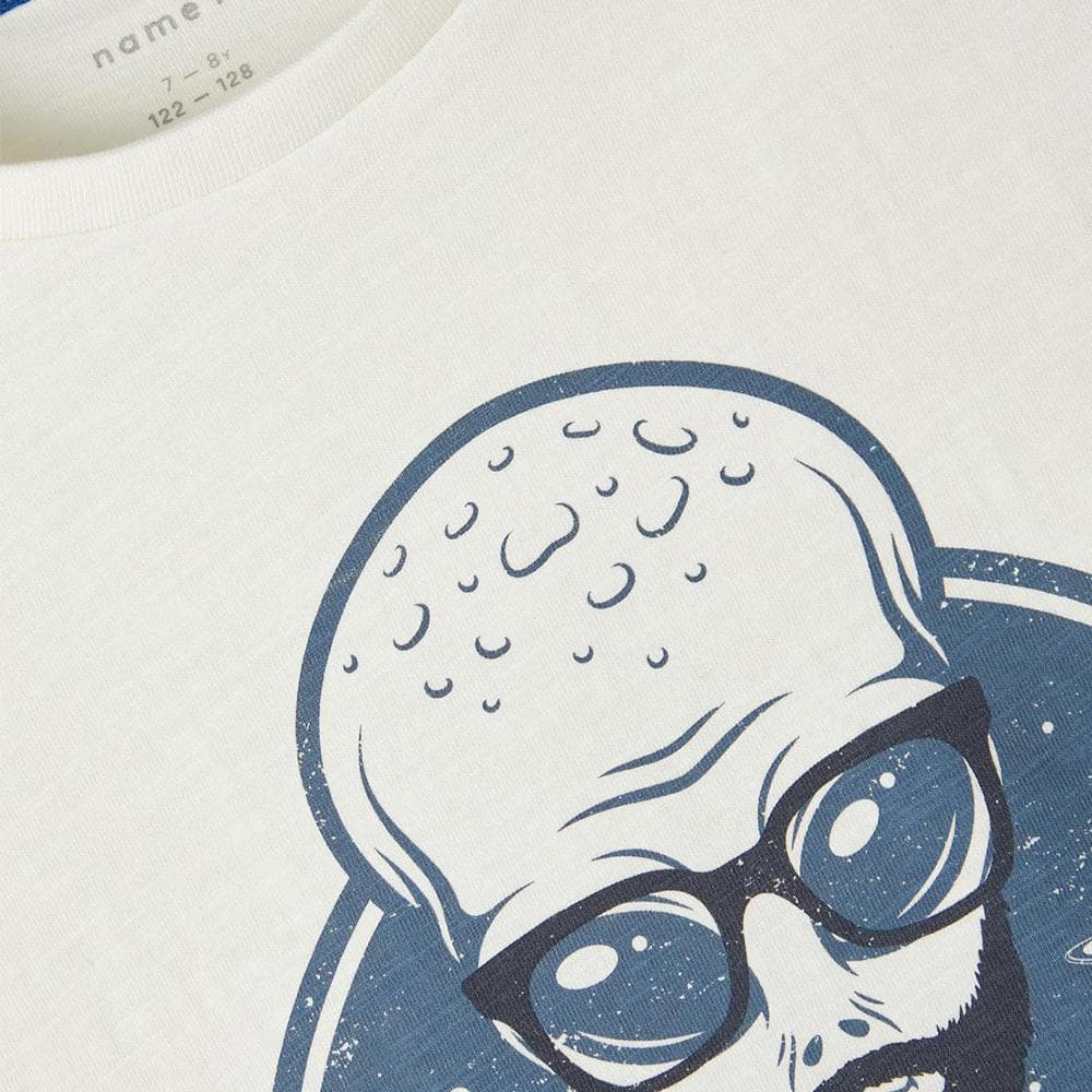 T-Shirt Blanc Garçon Name it Nobbe 3
