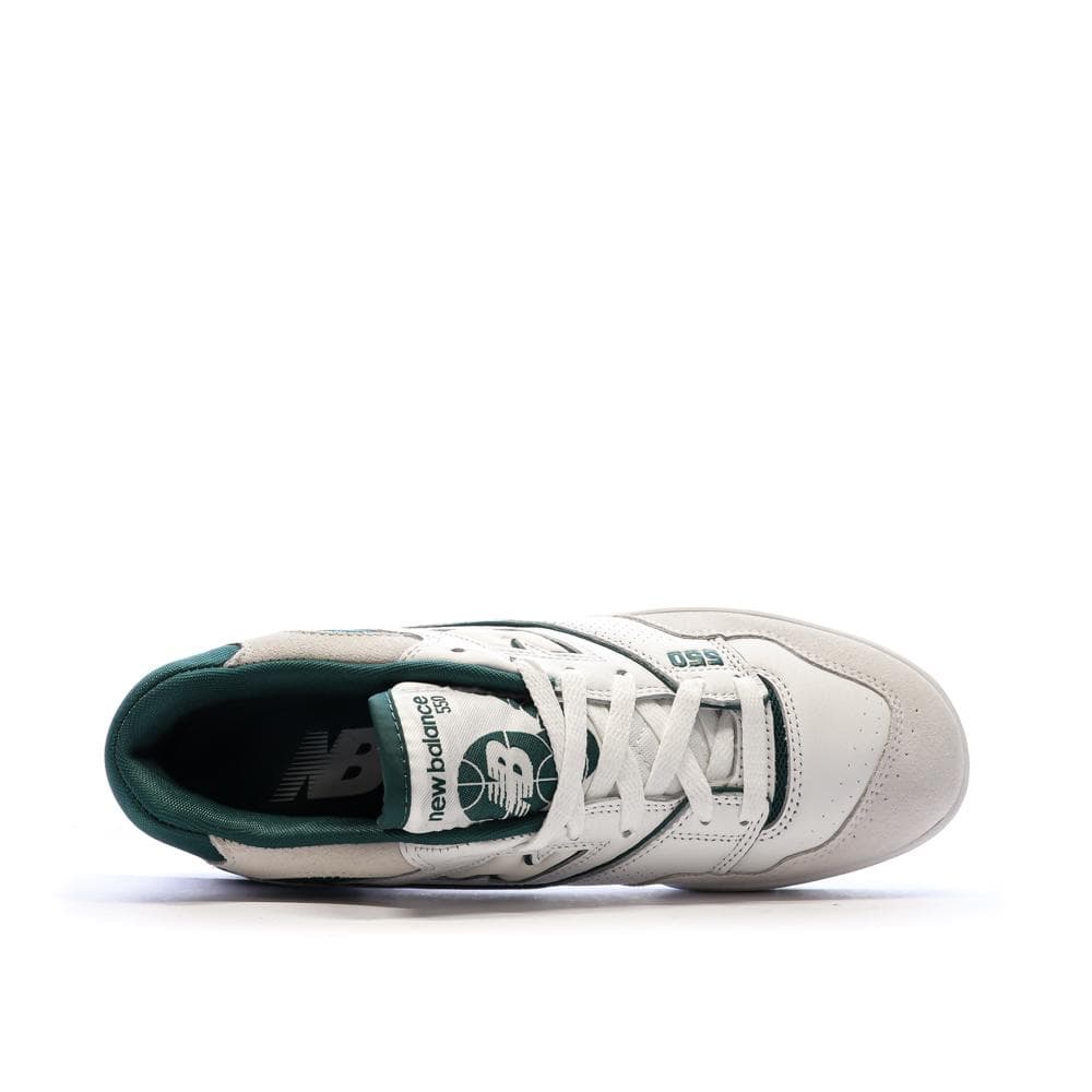 Baskets Blanches/Vertes Homme New Balance BB550 4