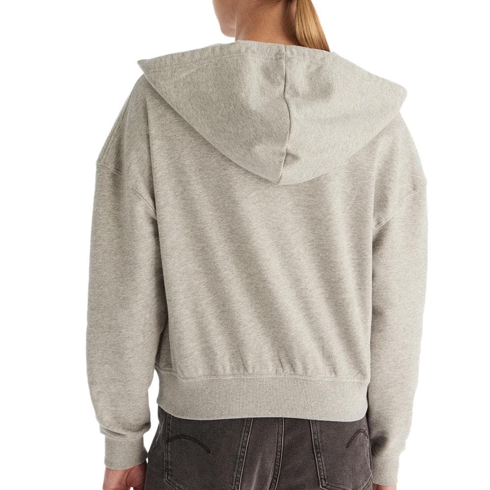Sweat Zippé Gris Femme Calvin Klein Jeans Full 2