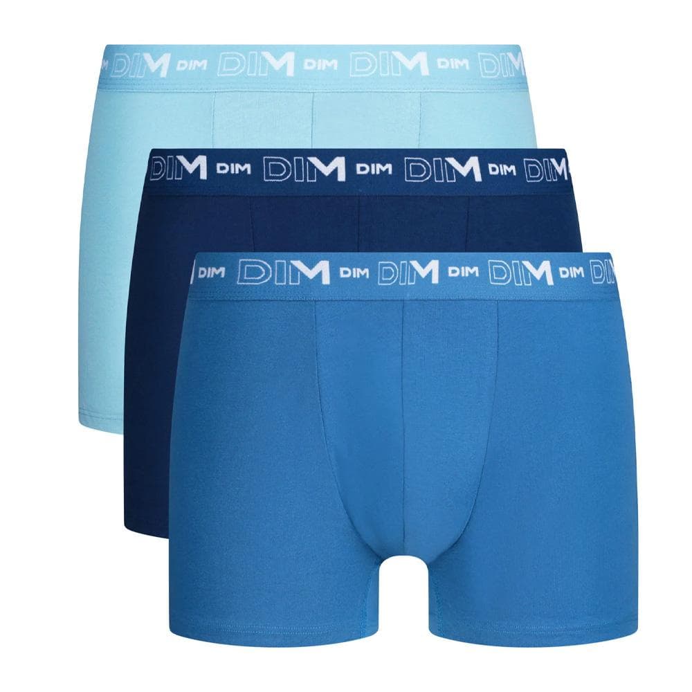 X3 Boxers Bleu Homme Dim Stretch - Taille 1