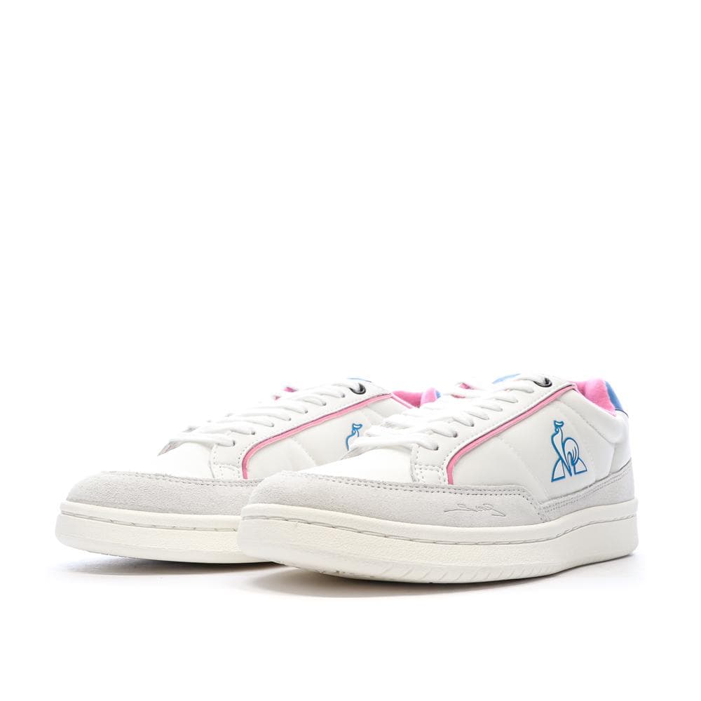 Baskets Blanches/Roses/Bleu Femme Le Coq Sportif Noah 6