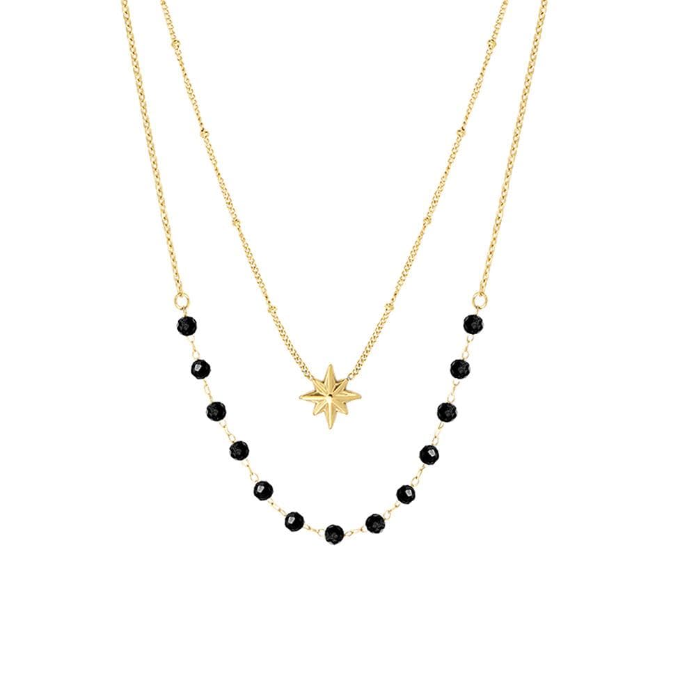Collier Doré/Noir Femme Clio Blue CO4086S 2