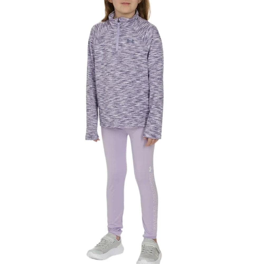 Ensembles Violet Fille Under Armour 1/4 Zip Legging 1