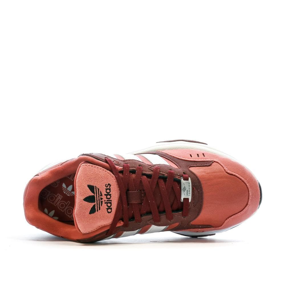 Baskets Blanche/Rose Fille Adidas Retropy F90 4
