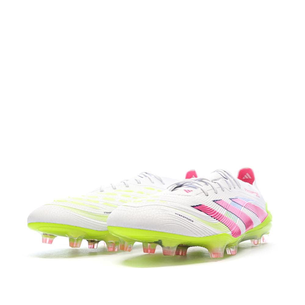 Chaussures de Foot Blanc/Rose Homme Adidas Predator Elite FG 6