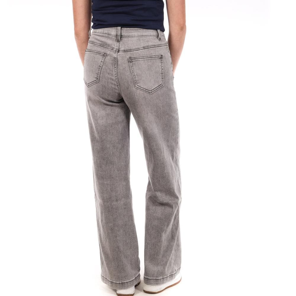 Jean Droit Gris Clair Femme Monday Premium 1877X 2