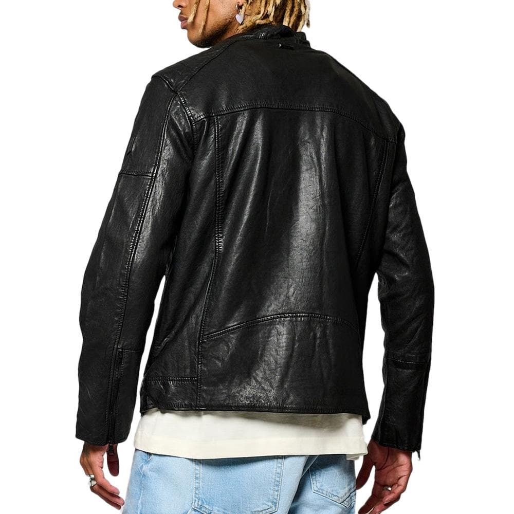 Veste en Cuir Noire Homme Kaporal BEN 2