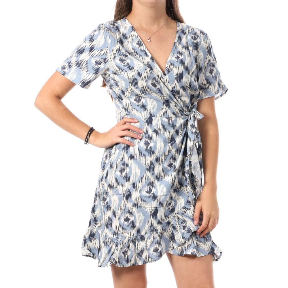 Robe Bleu Femme Only Marlie Wrap 1