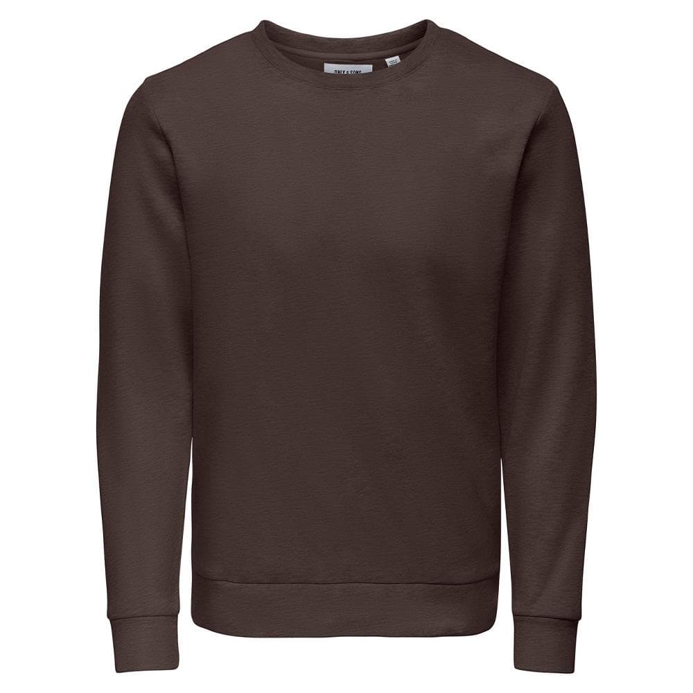 Sweat Marron Foncé Homme Only & Sons Chase 1
