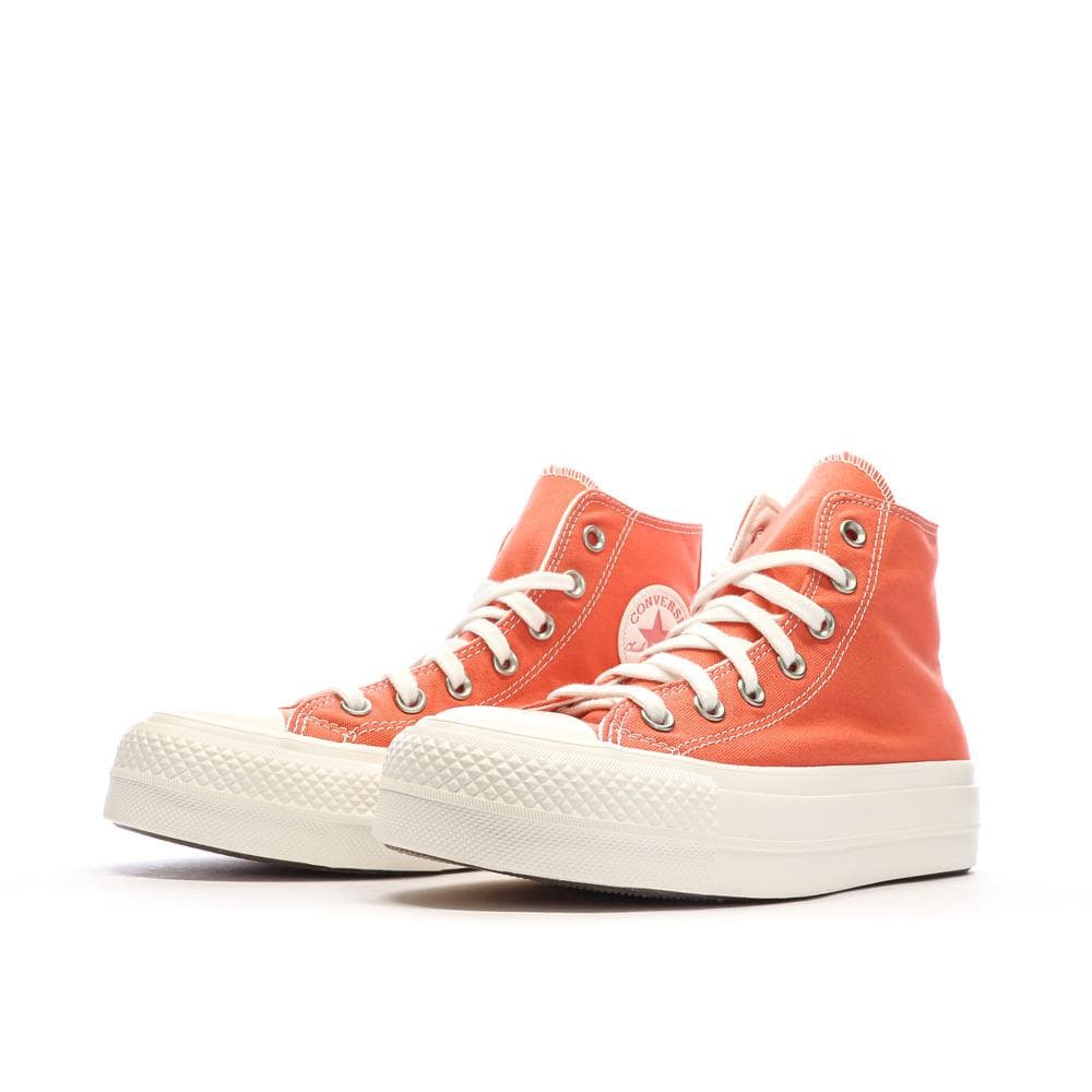 Baskets Oranges Femme Converse Chuck Taylor All Star Lift 6