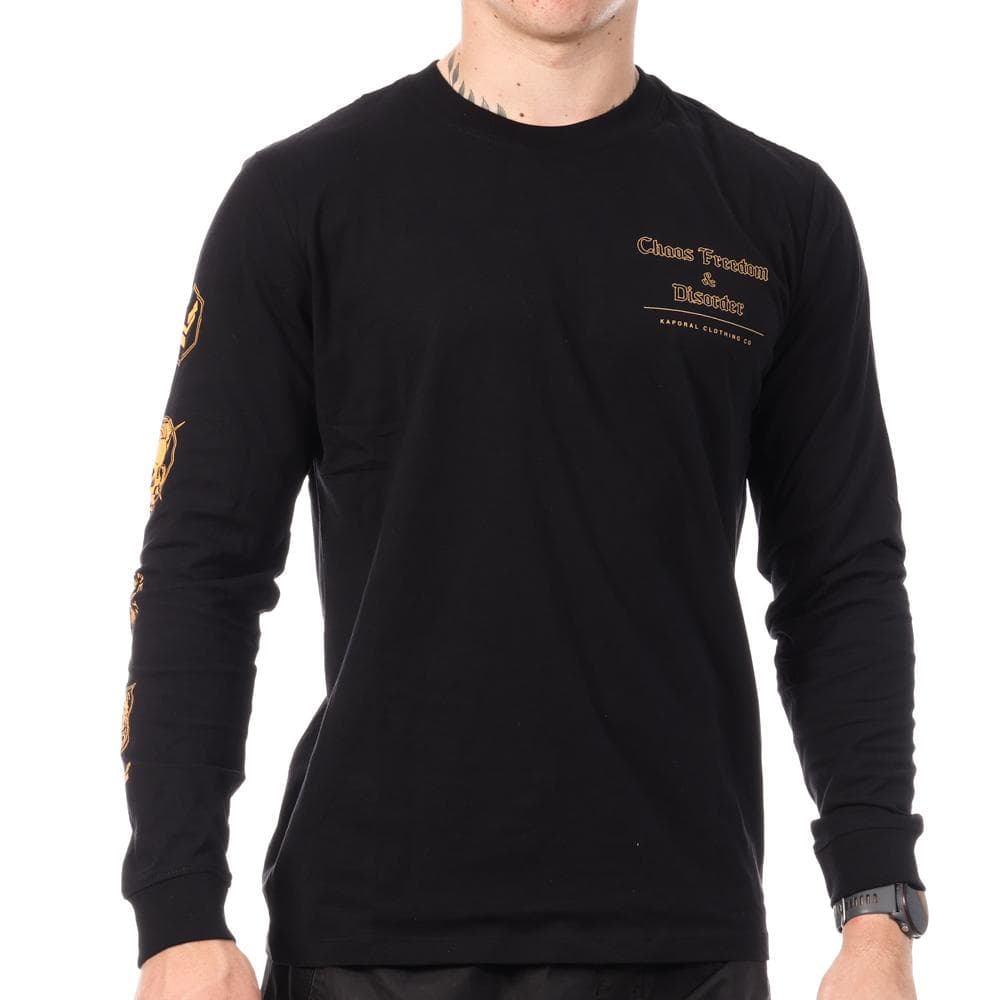 T-Shirt Manches Longues Noir Homme Kaporal REGAN 1