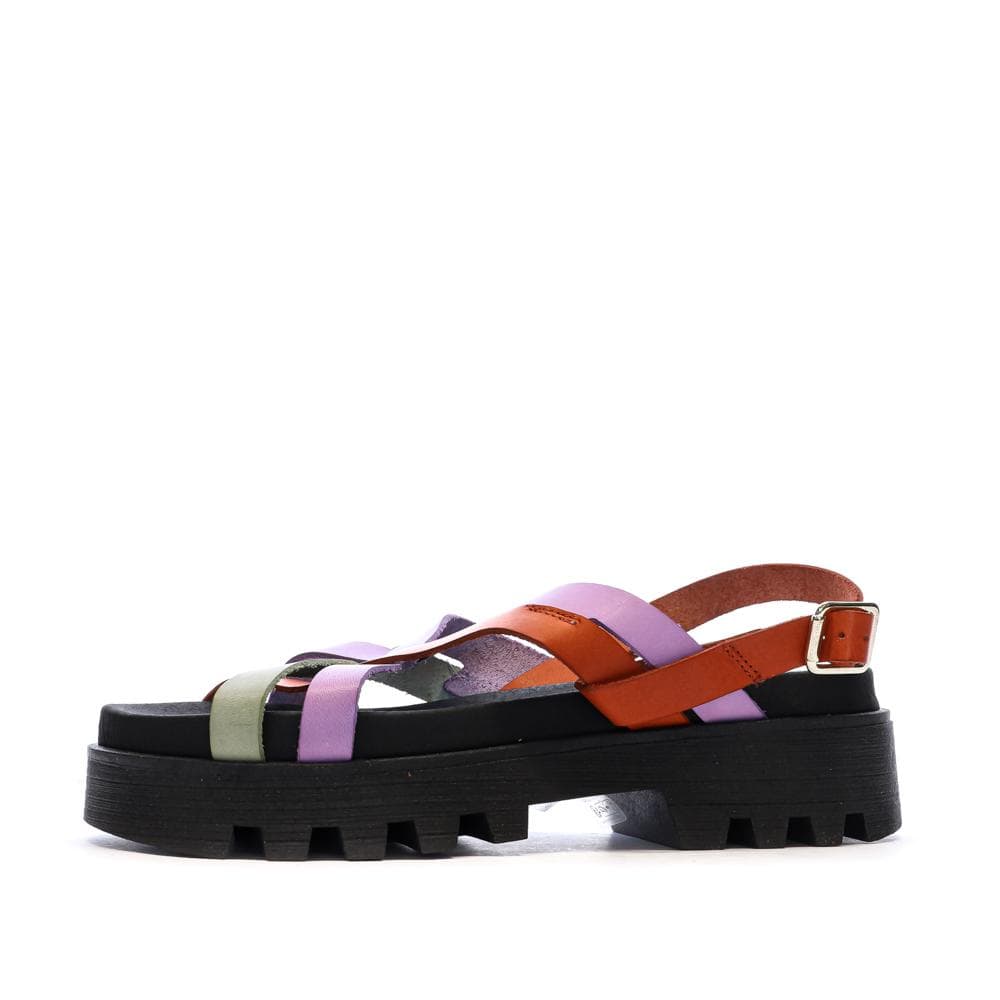 Sandales Vert/Mauve/Rouge Femme Pare Gabia Dafne 1
