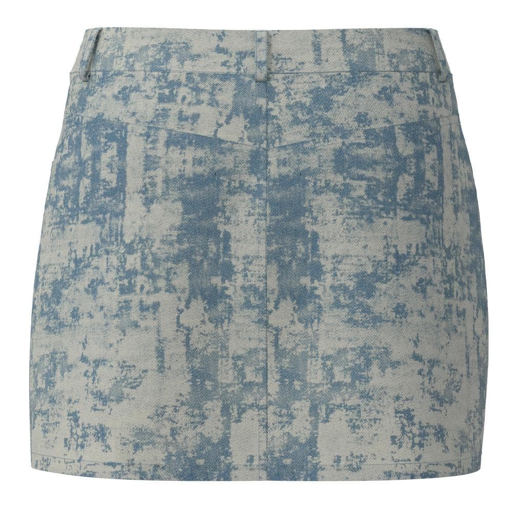 Jupe en jean Courte Bleu Femme Pieces Denim 2