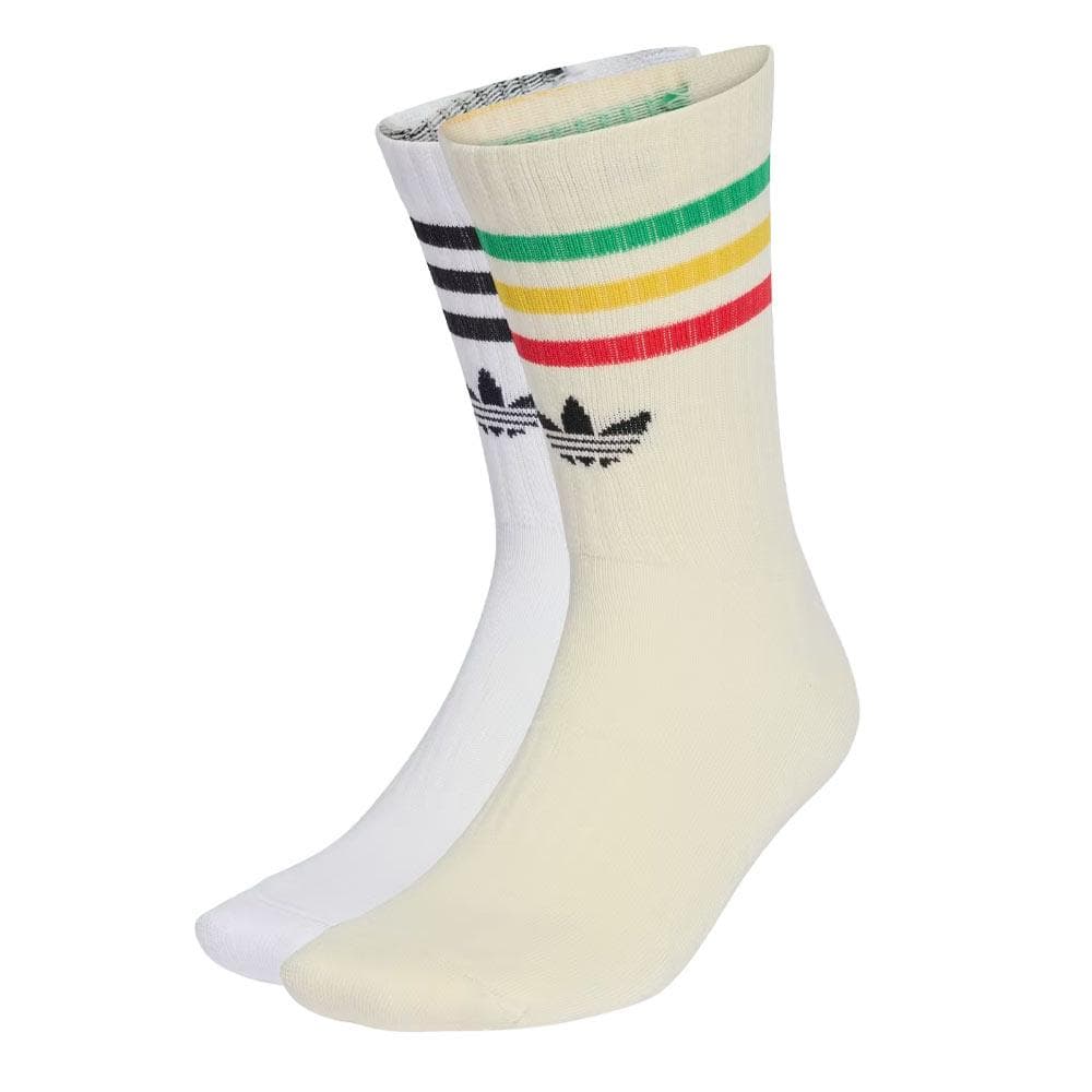 X2 Paires de Chaussettes Blanc Adidas Bob Socks 1