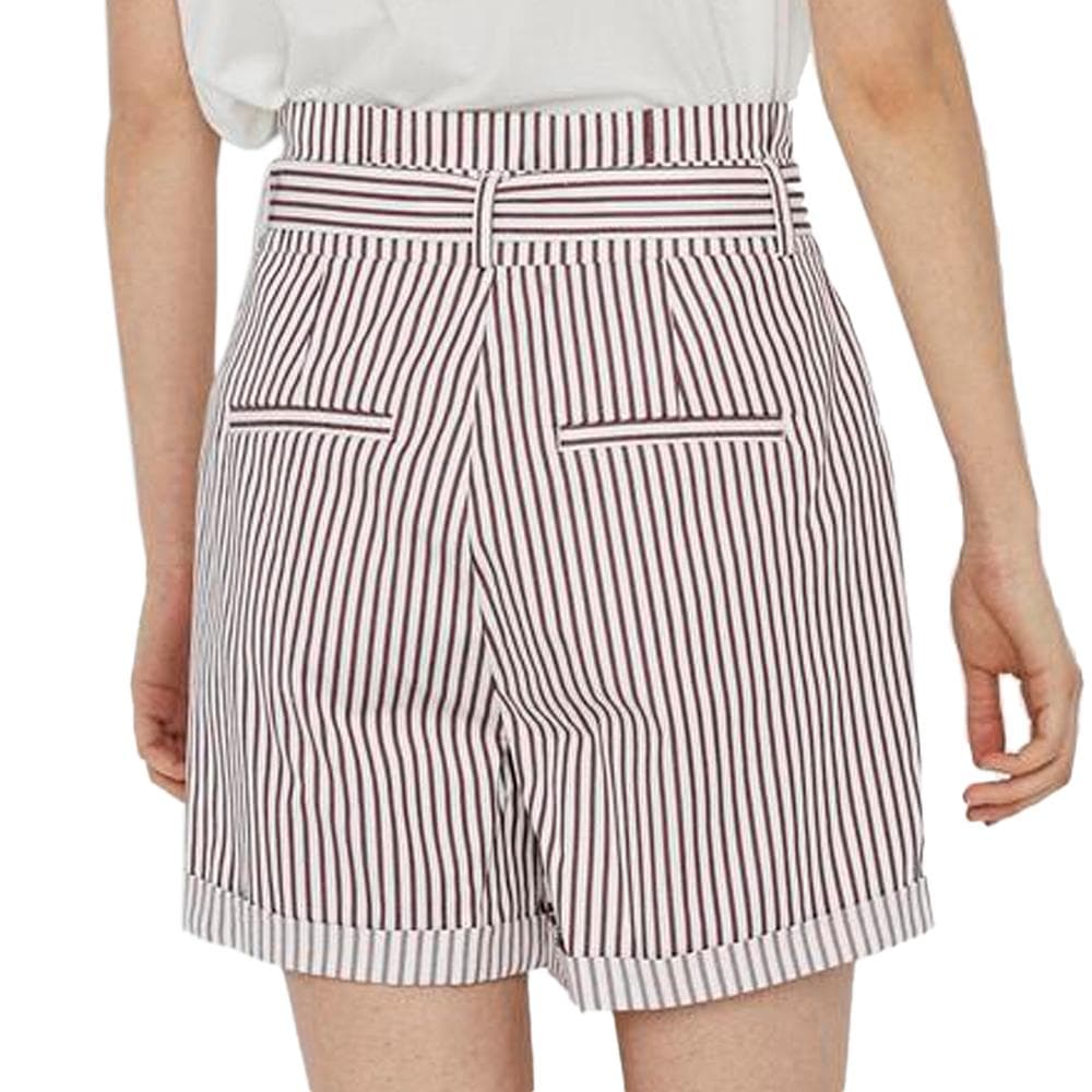 Short Blanc/Bordeaux Femme Vero Moda Eva 2