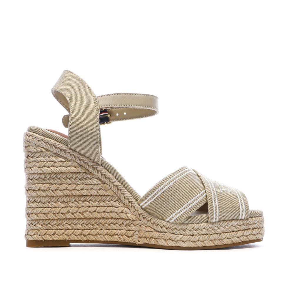 Sandales Compensées Beiges Femme Tommy Hilfiger FW0FW08668 2