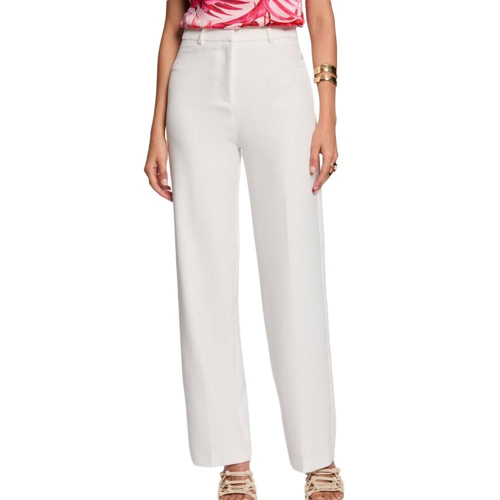 Pantalons fluide Blanc Femme Morgan Uni 1