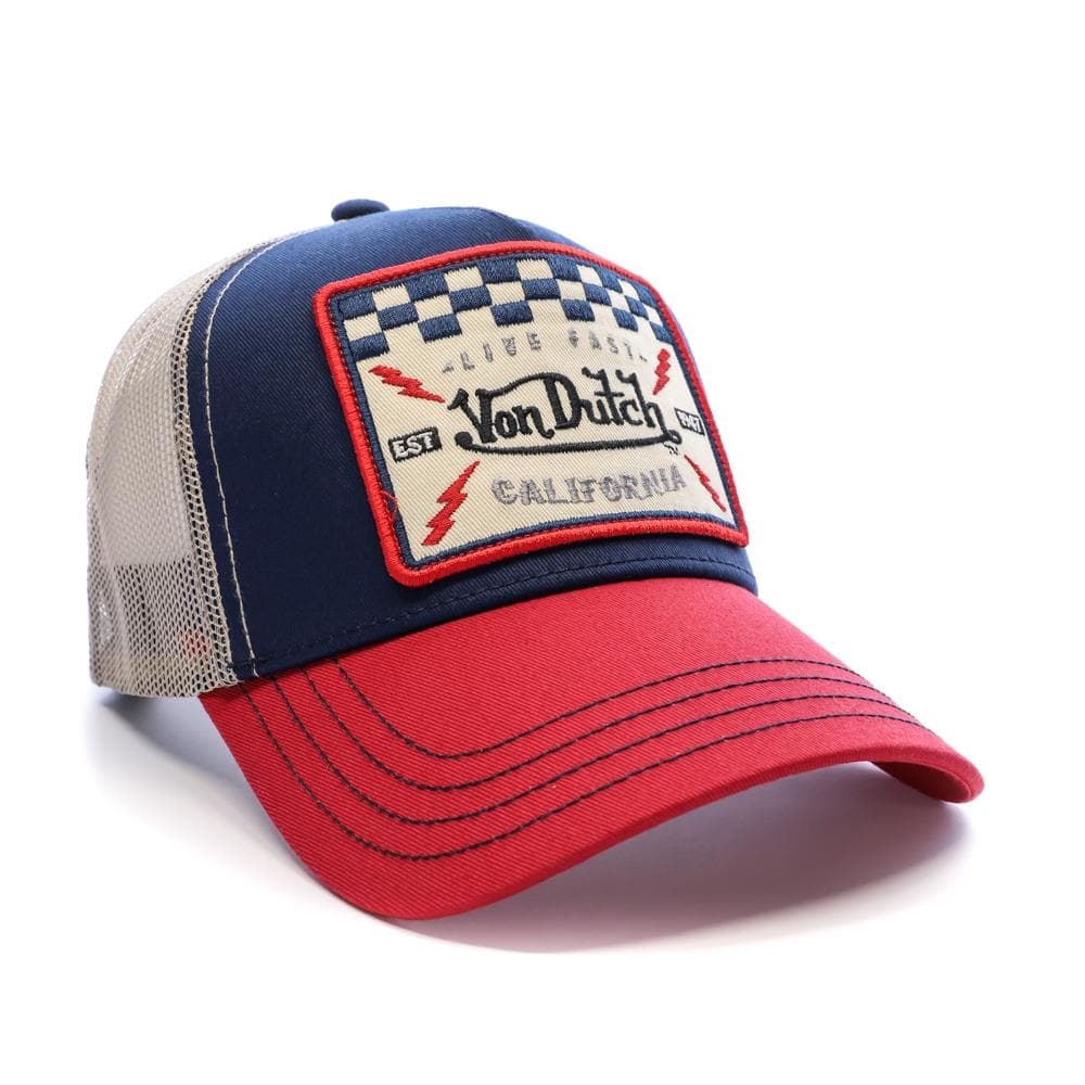 Casquette Bleu/Rouge/Beige Homme Von Dutch Ahig 2